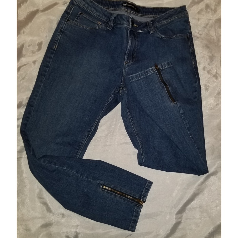 Lee Perfect Fit 1889 Womens Jeans Mid Rise Stretch Zip Ankle Size 11 #1208 - Picture 4 of 5